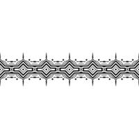 Geometric Border Minimalist Pattern, Black and White, Decorative Element vector
