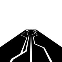 Abstract Circuitry Path Minimalist Black White Tech vector