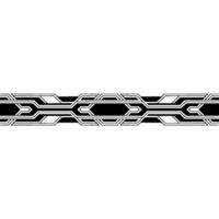 Geometric Black and White Border for Technology or Abstract Concepts. vector