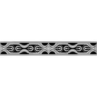 Geometric Art Deco Border, Element, Black and White vector