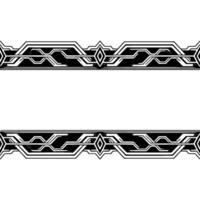 Art Deco Metallic Border With Space for Text vector