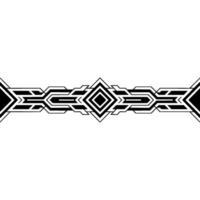 Geometric Border Element Black White Modern vector