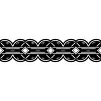 Geometric Border , Art Deco Style, Black White, Repeating Pattern vector