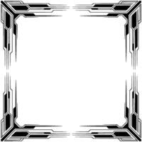 Abstract Geometric Frame Modern Border Element vector