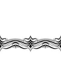 Elegant Abstract Black Ornate Border on a Light Background vector