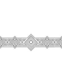 Geometric Black White Border , Minimalist, Repeating Pattern vector