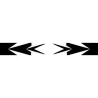 Modern Abstract Arrow in Black and Gray on White vector