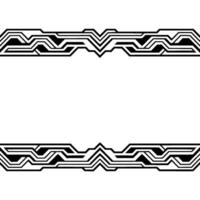 Geometric Border Black Lines on Gradient Background vector