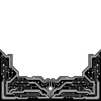Abstract Circuit Board Frame Modern Technology , White Space vector
