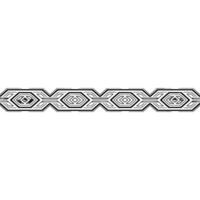 Geometric Border With Symmetry, Elegant Element for Print vector