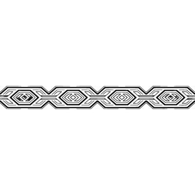 Geometric Border With Symmetry, Elegant Element for Print