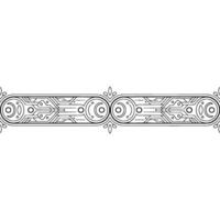 Techinspired Decorative Border Element Minimalist, Modern, Geometric vector