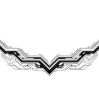 Circuit Board Wing Abstract Technology Background vector