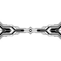 Futuristic Tech Line Border, Geometric , Minimalist Abstract vector