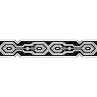 Geometric Tech Banner Futuristic Circuitry on White Background vector