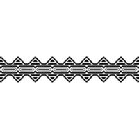 Geometric Black and White Border, Abstract Pattern, Modern vector