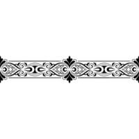 Elegant Black Scroll Border on Gradiant Background vector