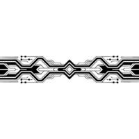 Abstract Circuitry Pattern on White Background Modern Tech vector