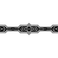 Geometric Deco Pattern Abstract in Grayscale on White vector