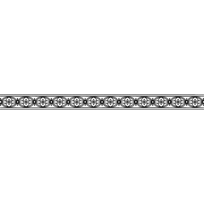 Minimalist Ornamental Border on White Background