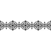 Ornate Black and White Border Elegant and Decorative Element vector