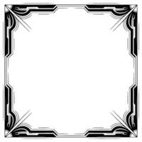 Elegant Art Deco Frame With Geometric , Invitation Template vector