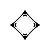 Minimalist Geometric Abstract , Black Diamond Frame vector