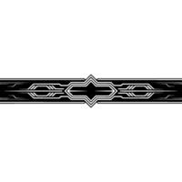Geometric Black White Element Futuristic Border, Ornament vector