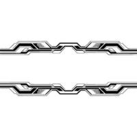 Futuristic Tech Banner Clean Lines, Abstract , Digital Background vector