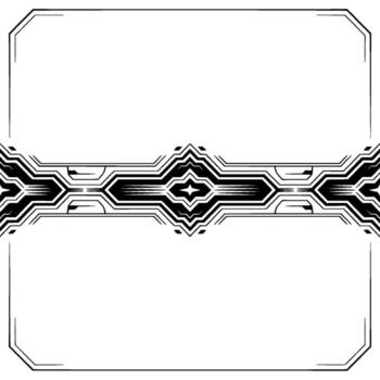 Futuristic Abstract Frame Geometric on White Background vector