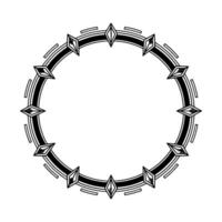 Geometric Circle Frame, Art Deco Style, Elegant vector