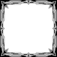 Art Deco Frame Elegant Geometric Border With Empty Space for vector