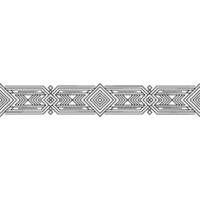 Geometric Border Ornament Minimalist Art Deco vector