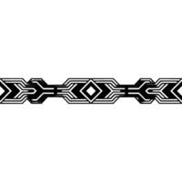 Geometric Line Art Border , Abstract Symmetry, Gray Tones vector