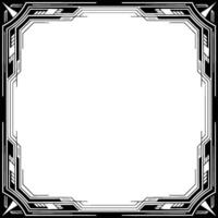 Art Deco Frame Geometric Border, Invitation Template, Elegant vector