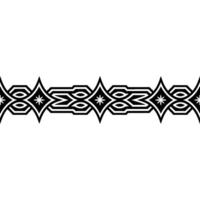 Geometric Border Minimalist Black and White Ornament on Gradient Background vector