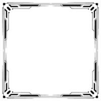 Geometric Tech Frame, Minimalist Border, Empty Space, Futuristic vector
