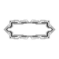 Futuristic Circuit Board Frame, Minimalist Tech , Blank Space vector