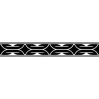 Minimalist Black Geometric Border on White Background vector