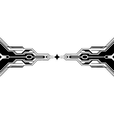 Futuristic Abstract Tech on White Background