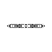 Minimalist Geometric Ornament on White Modern vector