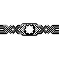 Geometric Gear Motif Retro Futuristic Element vector