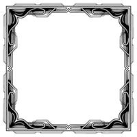 Art Deco Frame Elegant Vintage Border With Space for Text vector