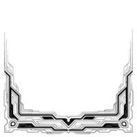 Futuristic Frame Techinspired Border for Presentation vector