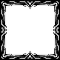 Abstract Art Deco Frame, Geometric Border With Blank Center vector