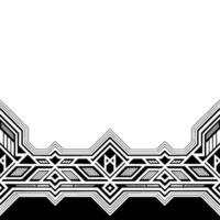 Geometric Border Black White Minimalist, Abstract Pattern vector