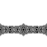 Geometric Black and White Border for Elegant Branding vector