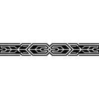 Geometric Black Band on White Background, Decorative Pattern vector