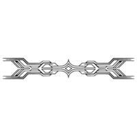 Geometric Border Abstract Black Line Art on White Background vector