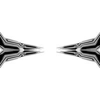 Abstract Geometric , Black White, Tech Futuristic Background vector